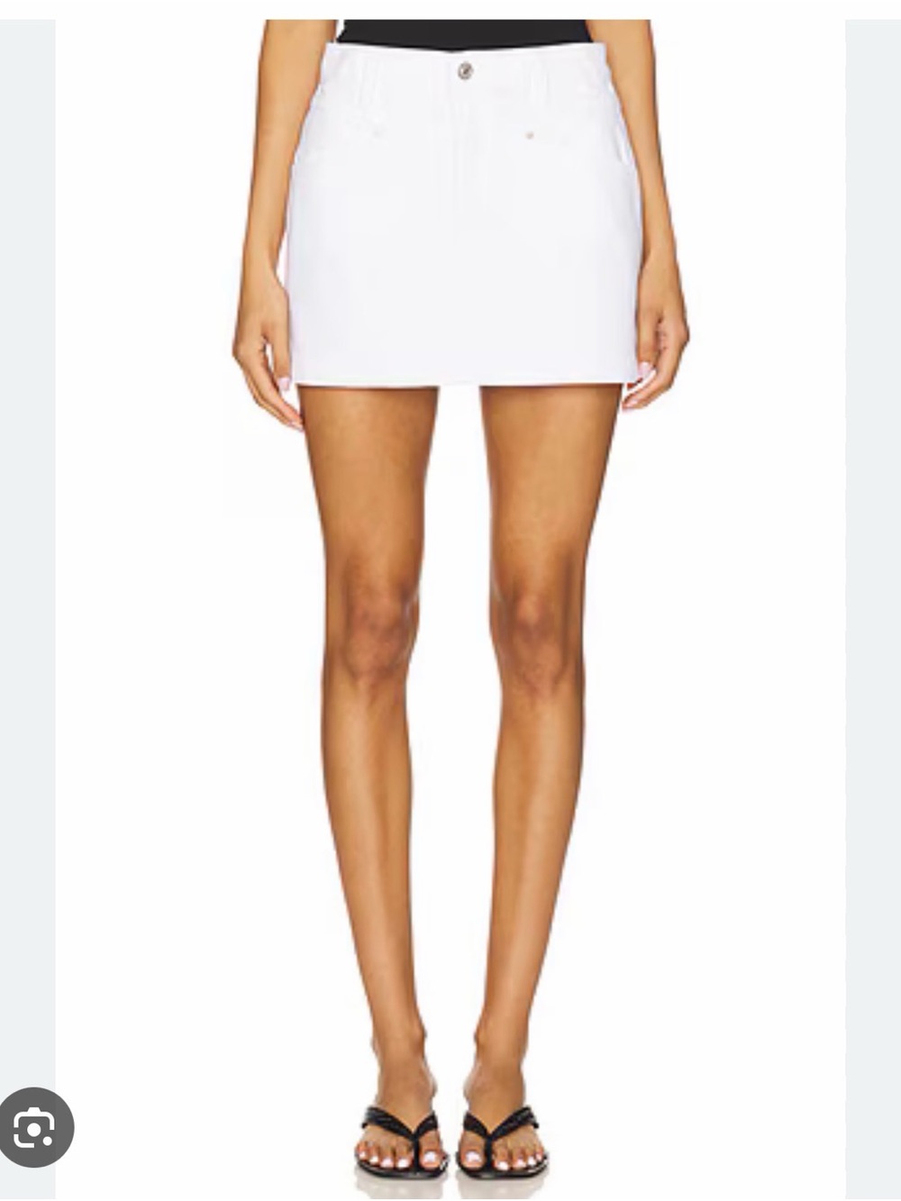 PAIGE white Ryder skirt NWT